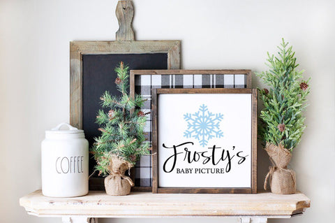 Funny Winter SVG - Frosty's Baby Picture SVG Pickled Thistle Creative 