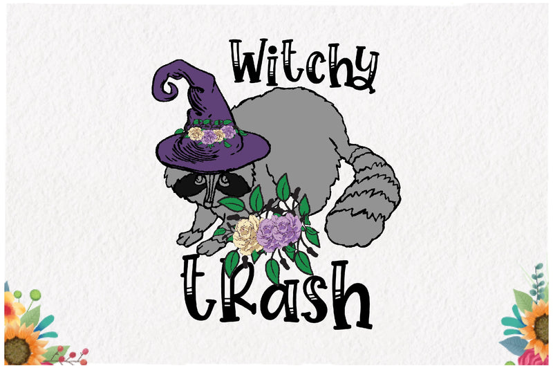 Funny Witch Racoon Sublimation Sublimation Jagonath Roy 