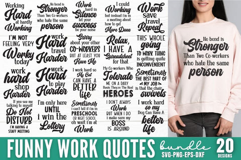 Funny Work SVG Bundle SVG DESIGNISTIC 