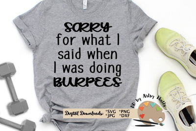 funny workout shirt svg Funny gym tank, funny exercise quote SVG The Artsy Spot 