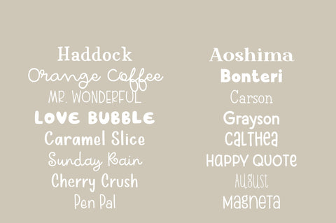 Funtastical Font Bundle (15 Fonts) Font Sunday Nomad 