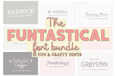 Funtastical Font Bundle (15 Fonts) Font Sunday Nomad 
