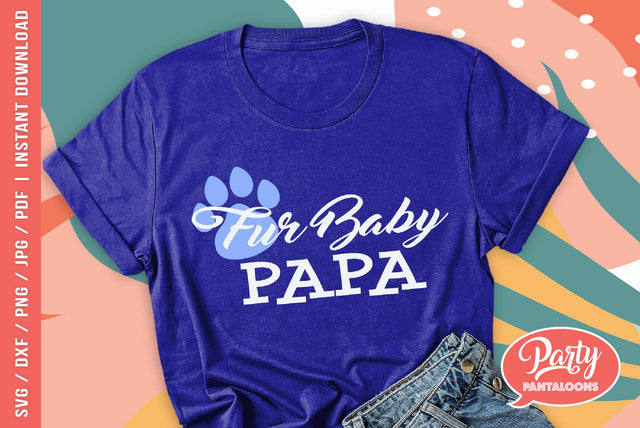FUR BABY PAPA | cute pet SVG SVG Partypantaloons 