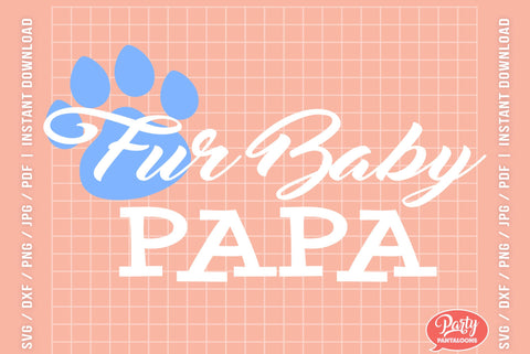 FUR BABY PAPA | cute pet SVG SVG Partypantaloons 