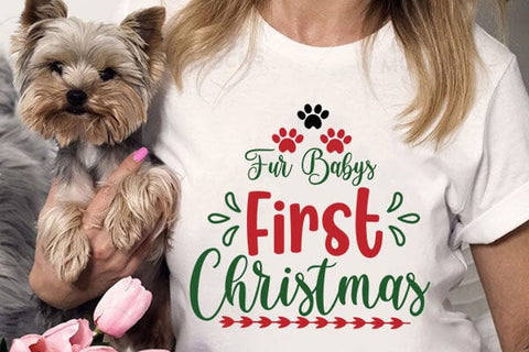 Fur Babys First Christmas SVG Angelina750 