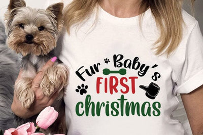 Fur Babys First Christmas SVG Angelina750 