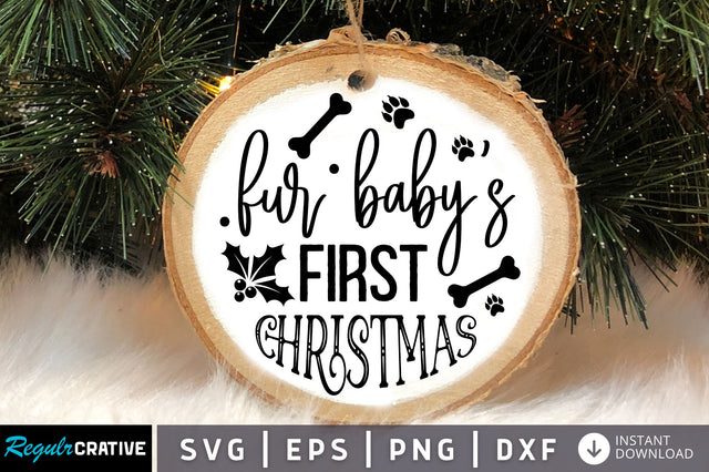 Fur babys first christmas SVG Design SVG Regulrcrative 