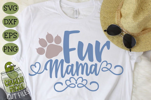 Fur Mama Cat SVG SVG Crunchy Pickle 