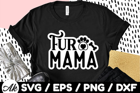 Fur mama Stickers SVG akazaddesign 