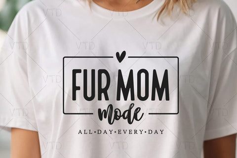Fur Mom Mode Svg Png Files, Dog mom gifts, Cat Mom Gifts, Dog Mama Svg, Cat Mom Svg, Pet Svg, Dog Lover Svg, Fur Mom Svg SVG DesignDestine 