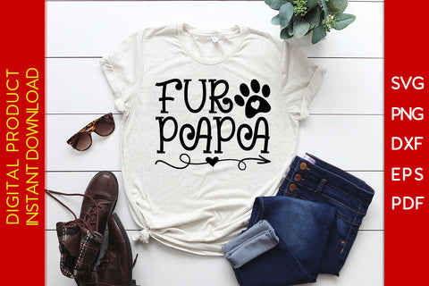Fur Papa Father's Day SVG PNG PDF Cut File SVG Creativedesigntee 