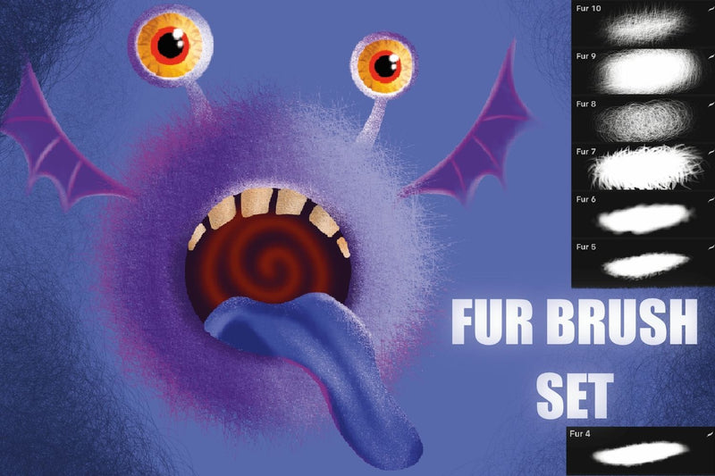 Fur Procreate Brushes SVG SvgOcean 