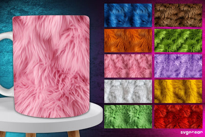 Fur Texture Mug Wrap Bundle | 11 Oz | Sublimation Sublimation SvgOcean 