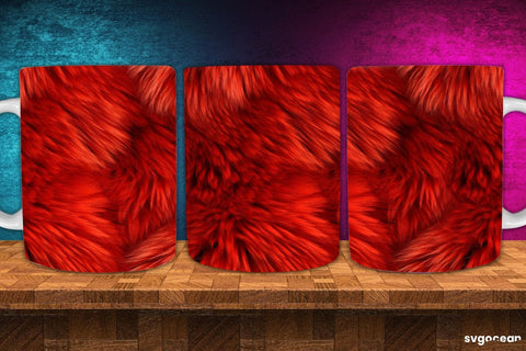 Fur Texture Mug Wrap Bundle | 11 Oz | Sublimation Sublimation SvgOcean 