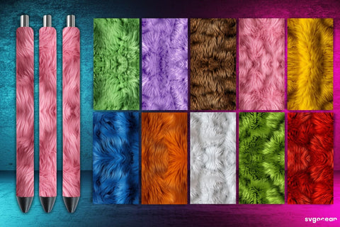 Fur Texture Pen Wrap Bundle | Sublimation Sublimation SvgOcean 