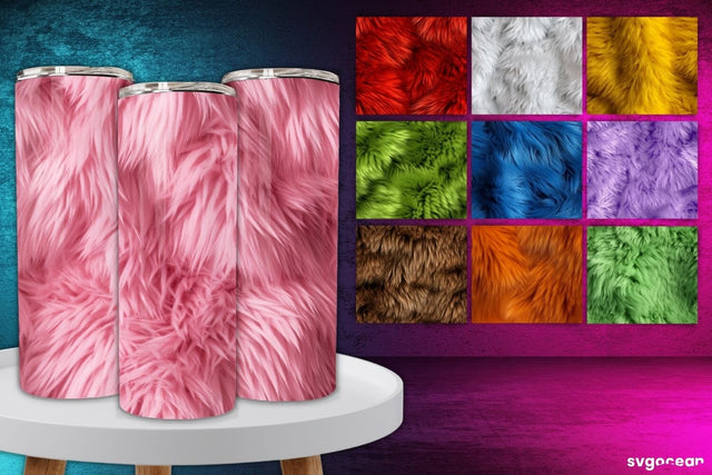 Fur Texture Tumbler Wrap Bundle | 20 Oz | Sublimation Sublimation SvgOcean 