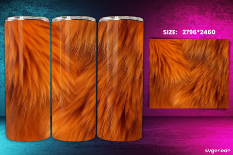 Fur Texture Tumbler Wrap Bundle | 20 Oz | Sublimation Sublimation SvgOcean 