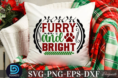 Furry and bright, Mega Christmas Dog SVG SVG DESIGNISTIC 