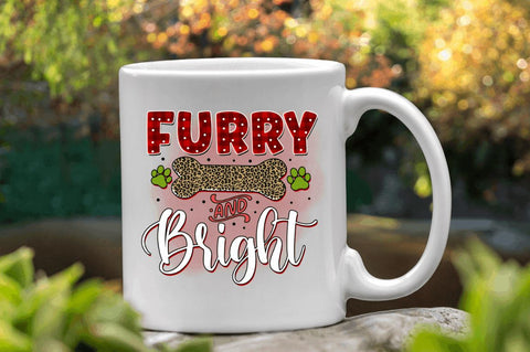 Furry and bright Sublimation PNG, Sublimation Christmas Dog Design Sublimation Regulrcrative 