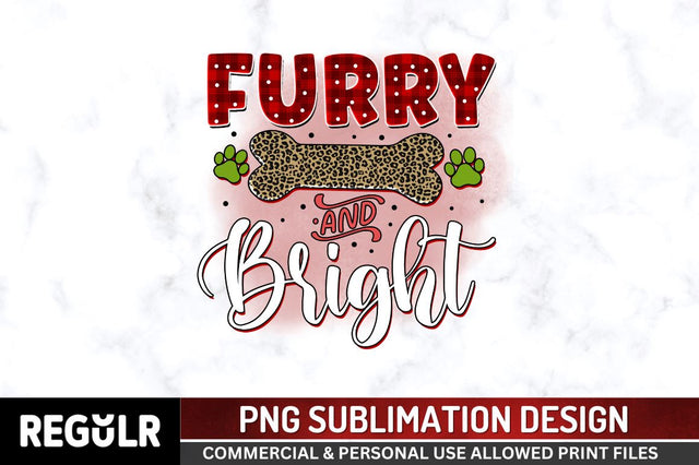 Furry and bright Sublimation PNG, Sublimation Christmas Dog Design Sublimation Regulrcrative 
