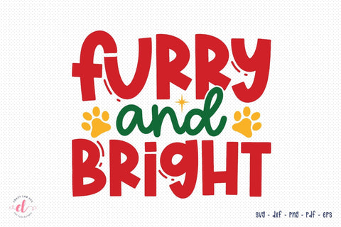 Furry and Bright SVG - Christmas Dog SVG SVG CraftLabSVG 