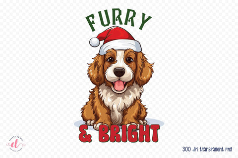 Furry & Bright, Christmas PNG Sublimation Sublimation CraftLabSVG 