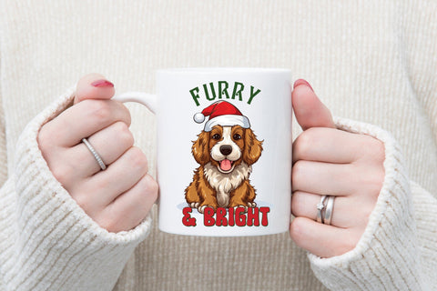 Furry & Bright, Christmas PNG Sublimation Sublimation CraftLabSVG 