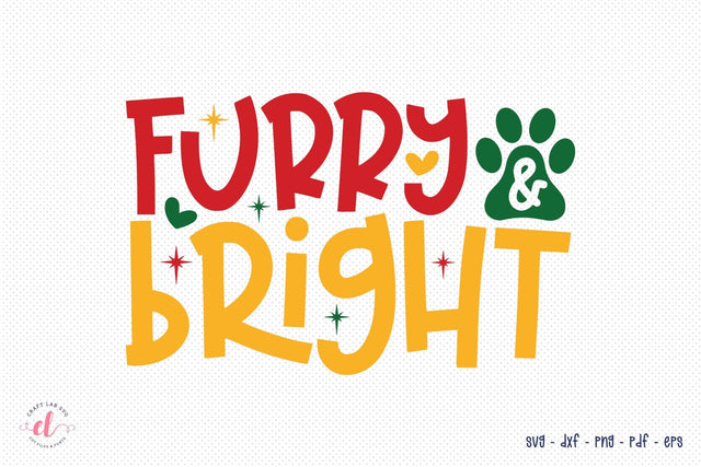 Furry & Bright SVG - Dog Christmas SVG SVG CraftLabSVG 