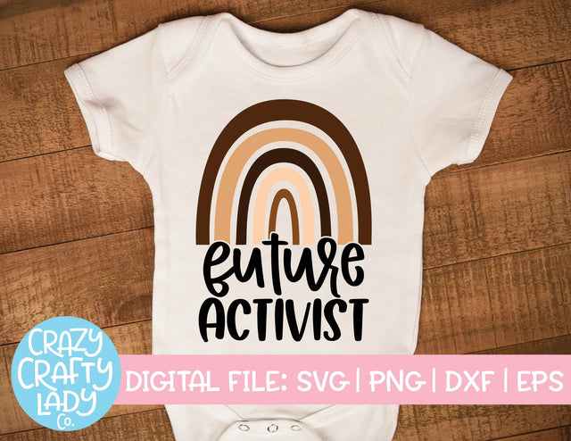 Future Activist | Kids Black Lives Matter Quote SVG Cut File SVG Crazy Crafty Lady Co. 