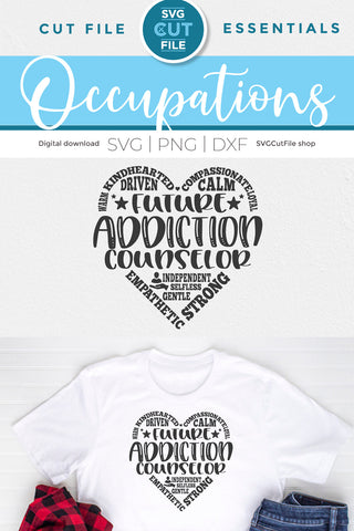 Future Addiction Counselor SVG subway art SVG SVG Cut File 