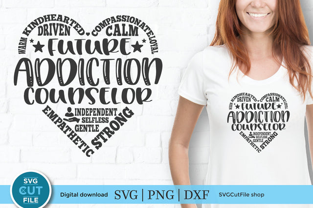 Future Addiction Counselor SVG subway art SVG SVG Cut File 
