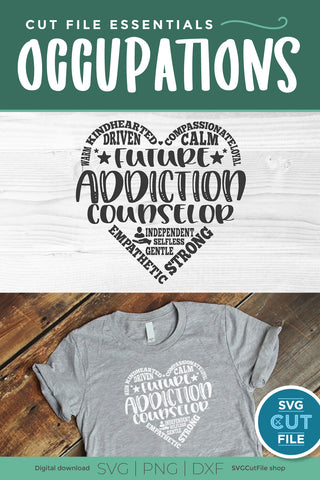 Future Addiction Counselor SVG subway art SVG SVG Cut File 