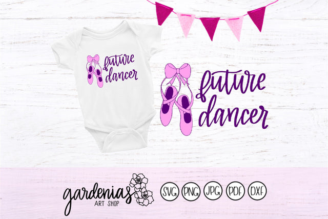 Future Dancer with Ballet Shoes SVG Gardenias Art Shop 