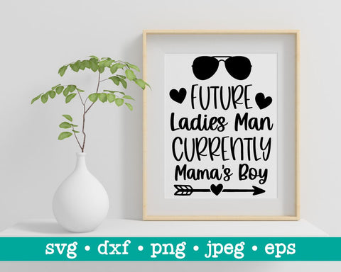 Future ladies man currently mama’s boy, Boy valentine’s day svg, Valentine’s day svg, Toddler valentine’s svg, Funny svg, Valentines day SVG MAKStudion 
