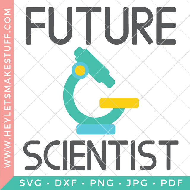 Future Scientist with Microscope SVG Hey Let's Make Stuff 