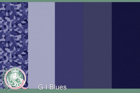 G I Blues Patriotic Papers Digital Pattern QueenBrat Digital Designs 
