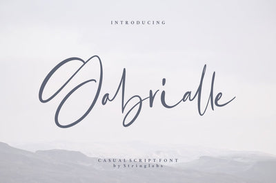 Gabrialle - Casual Script Font Font StringLabs 