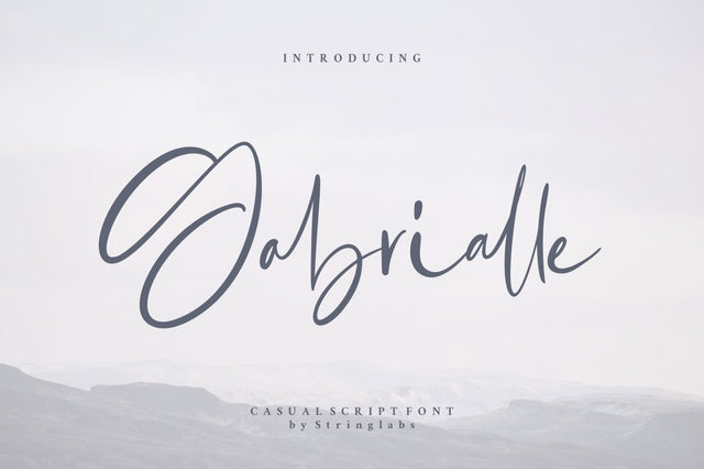 Gabrialle - Casual Script Font Font StringLabs 