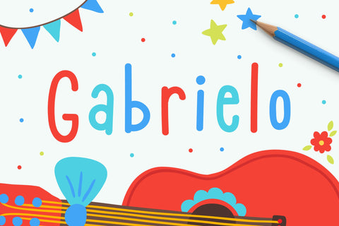 Gabrielo | Slim & Friendly Font Font TypeFairy 