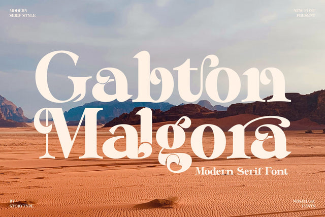 Gabton Malgora Typeface Font Storytype Studio 