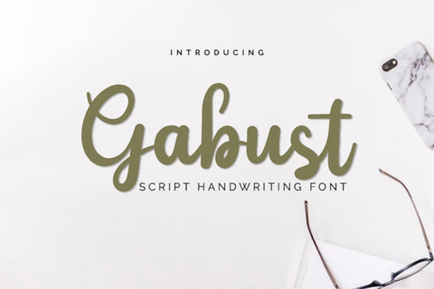 Gabust Font twinletter 