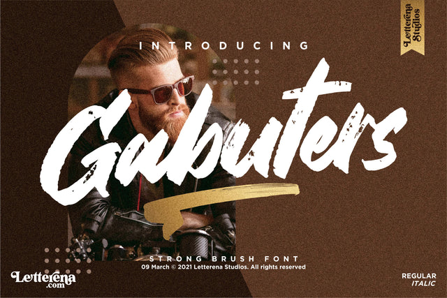 Gabuters Font Letterena Studios 