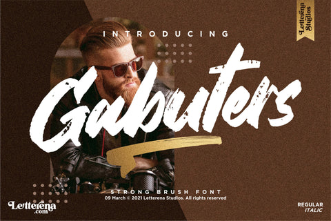 Gabuters Font Letterena Studios 