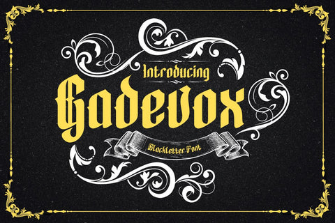 Gadevox Font twinletter 