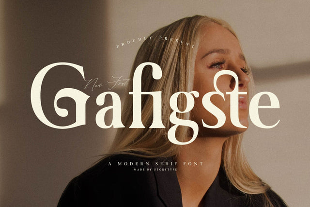 Gafigste Typeface Font Storytype Studio 