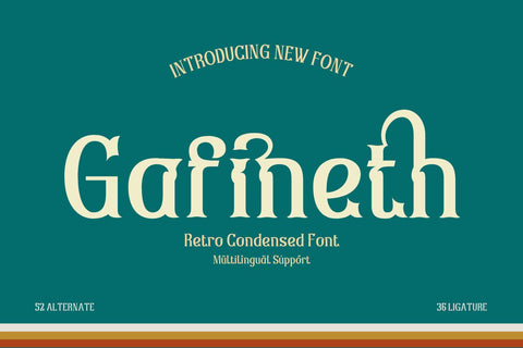 Gafineth – Serif Classic Modernism Font Font twinletter 