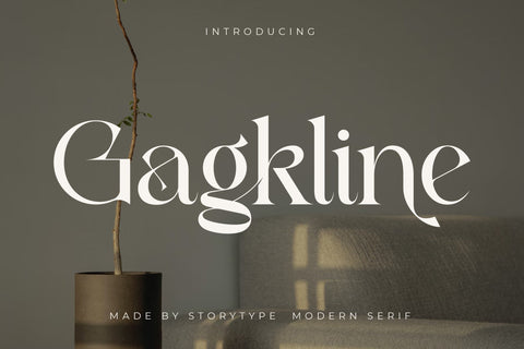 Gagkline Typeface Font Storytype Studio 