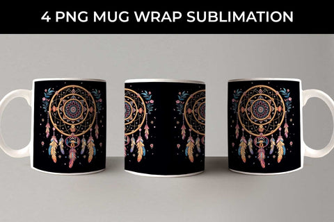 Galactic Dreamweaver - Boho Mug Wrap Design Bundle Sublimation Sintegra 