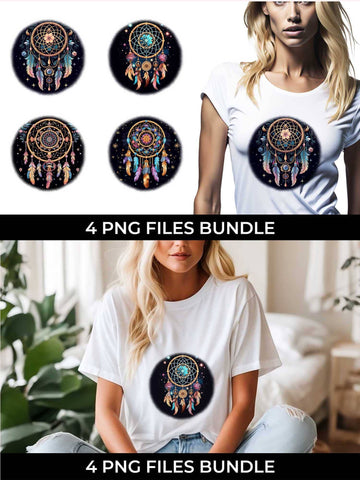 Galactic Dreamweaver - Boho T-Shirt Design Bundle Sublimation Sintegra 