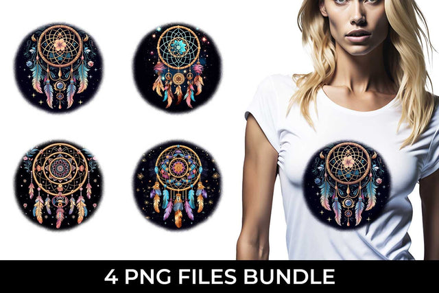 Galactic Dreamweaver - Boho T-Shirt Design Bundle Sublimation Sintegra 